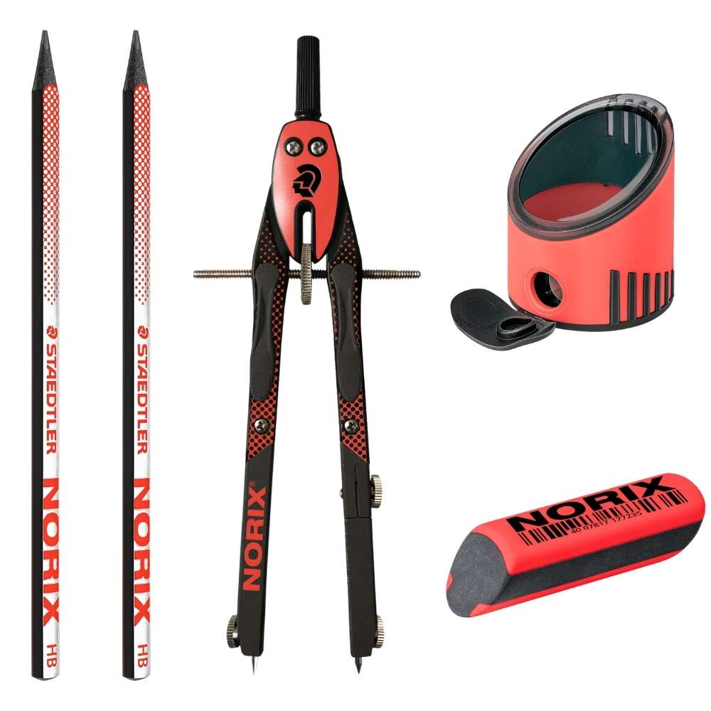 Norix Zirkelset Staedtler, rot