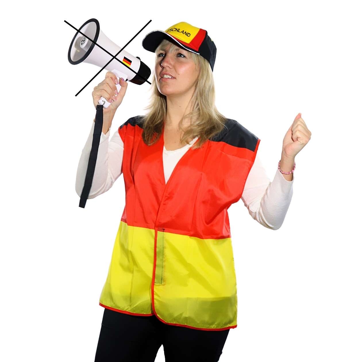 Fußball Weste mit Deutschlandfarben