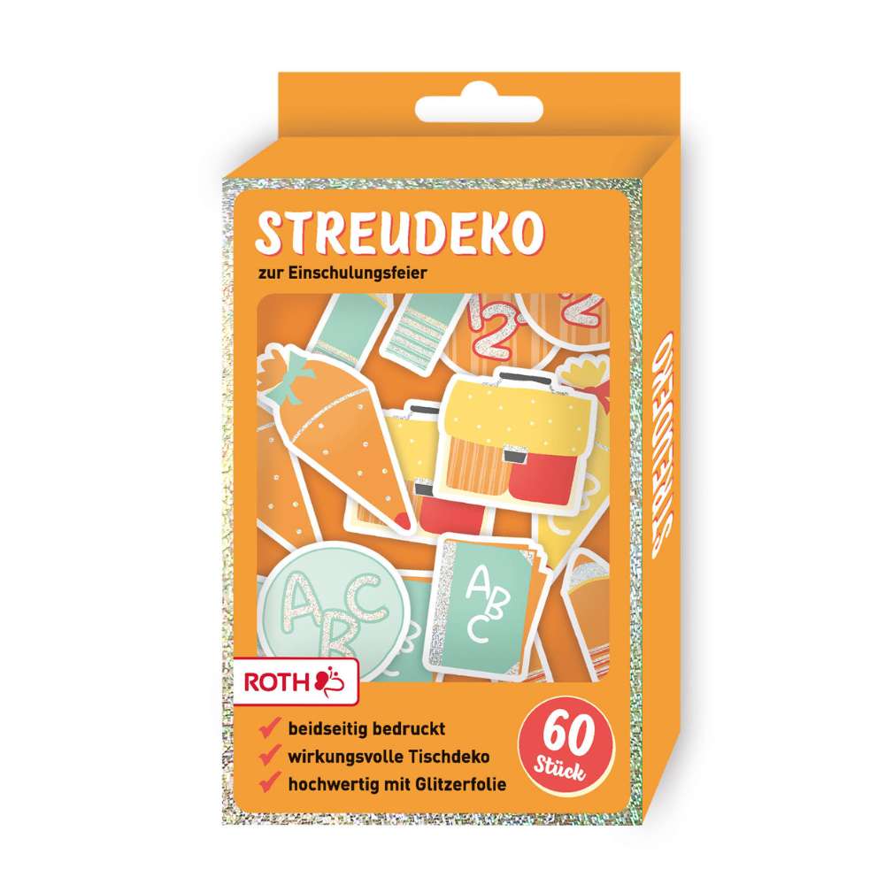 Streudekoration Einschulung