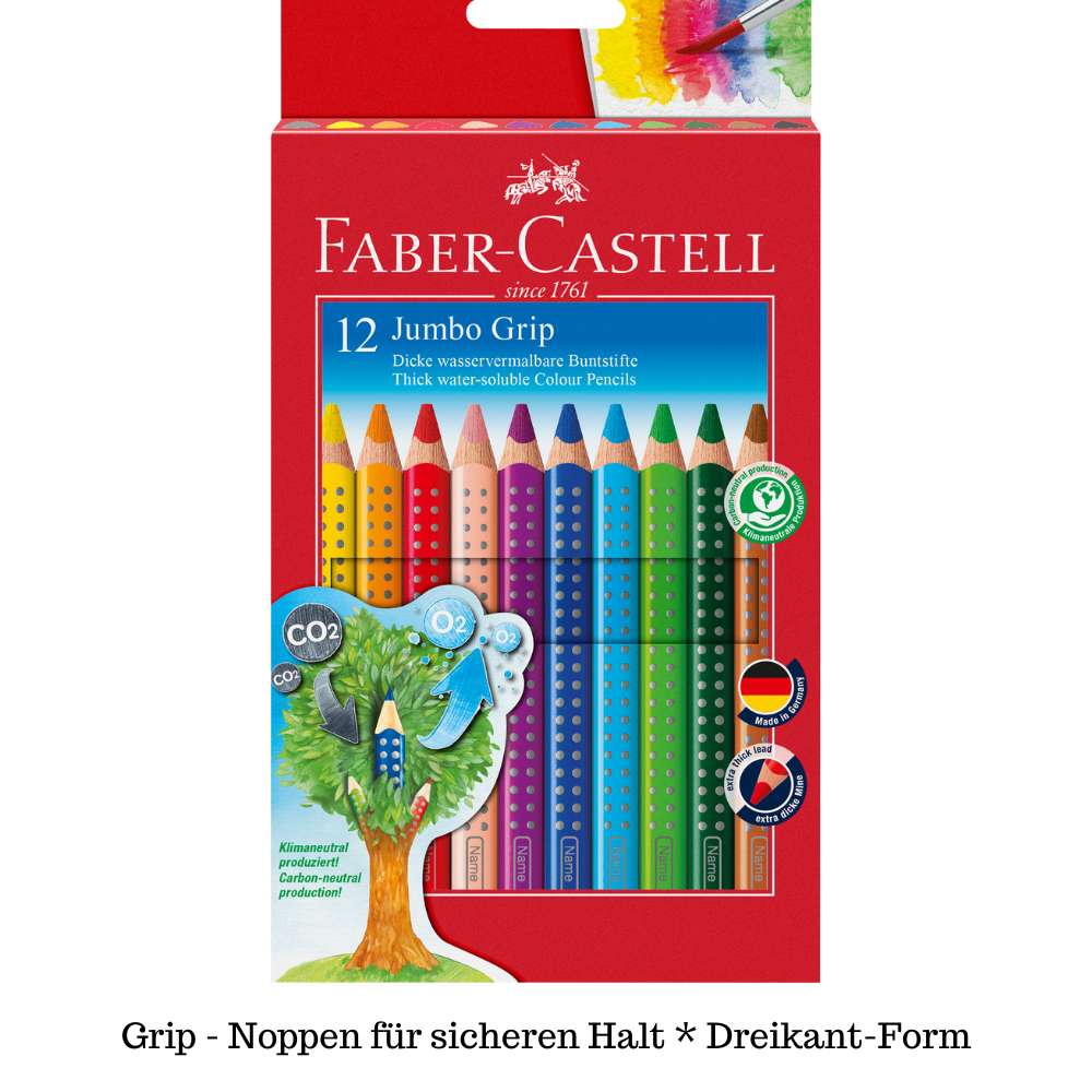Faber-Castell Jumbo Grip Buntstifte 12er Pack