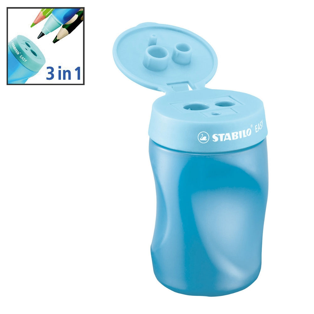 Stabilo easy Dosenspitzer für Linkshänder, doppelt, blau