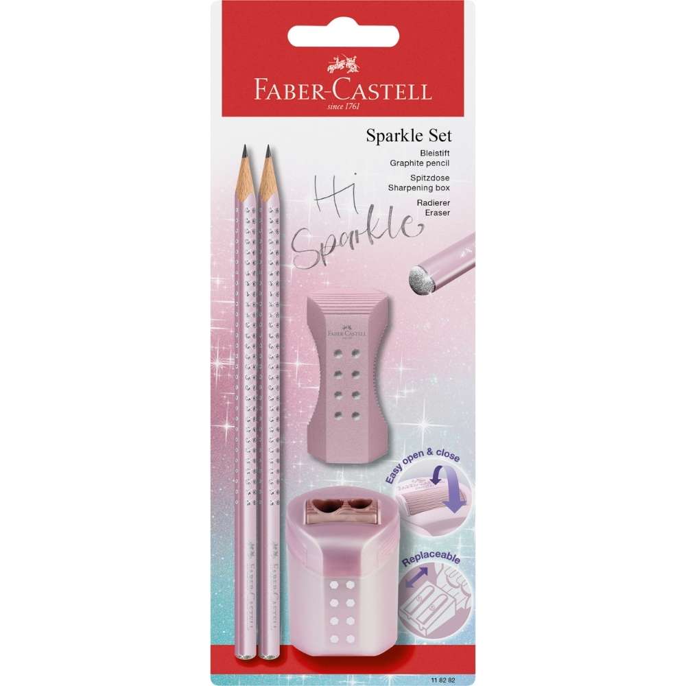 Bleistiftset Faber-Castell Metallic Sparkle, violet metallic