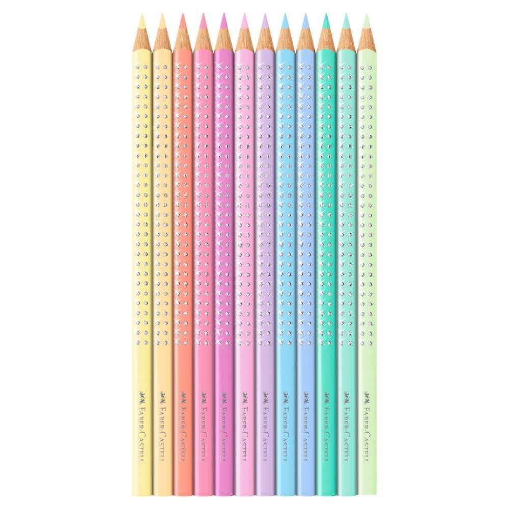 Faber-Castell Sparkle Buntstifte pastell, Metalletui