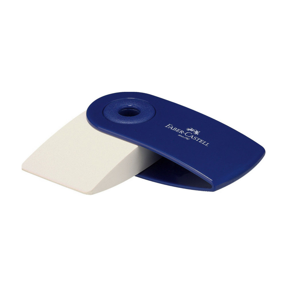 Mini Sleeve Radierer blau, Faber-Castell