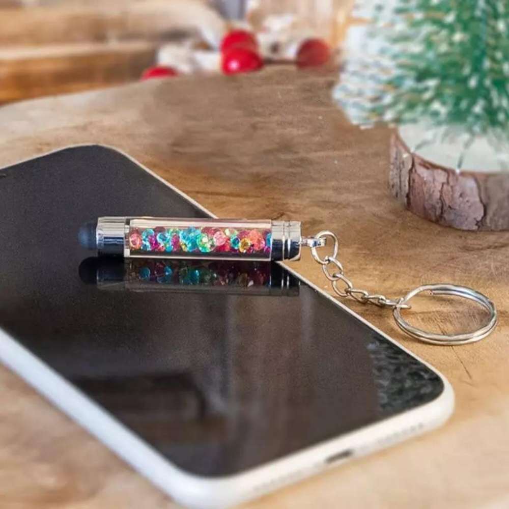 Mini Touchpen Anhänger, Glitterstone