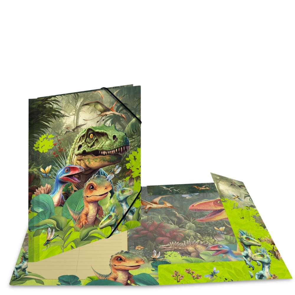 A4 Mappe Dino World, Herma
