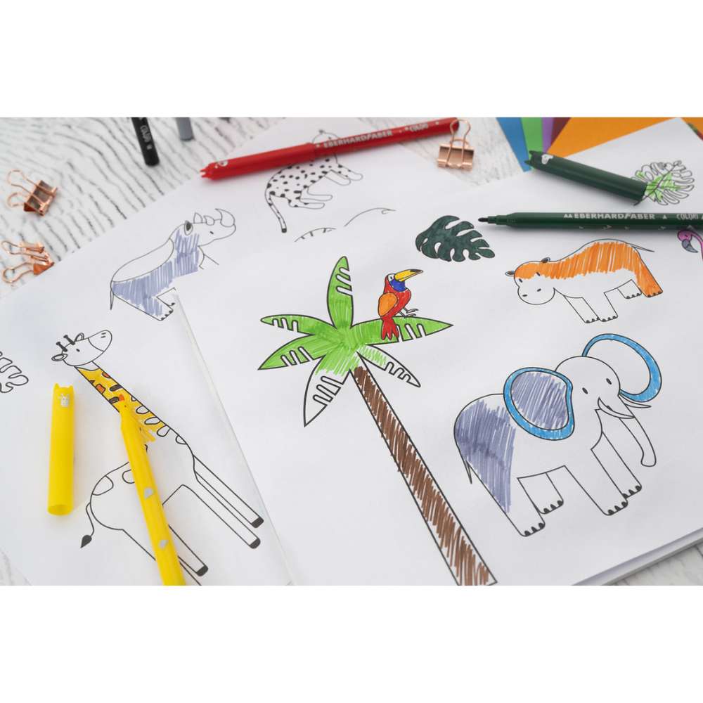 Eberhard Faber Filzstifte Animal, 12er-Pack