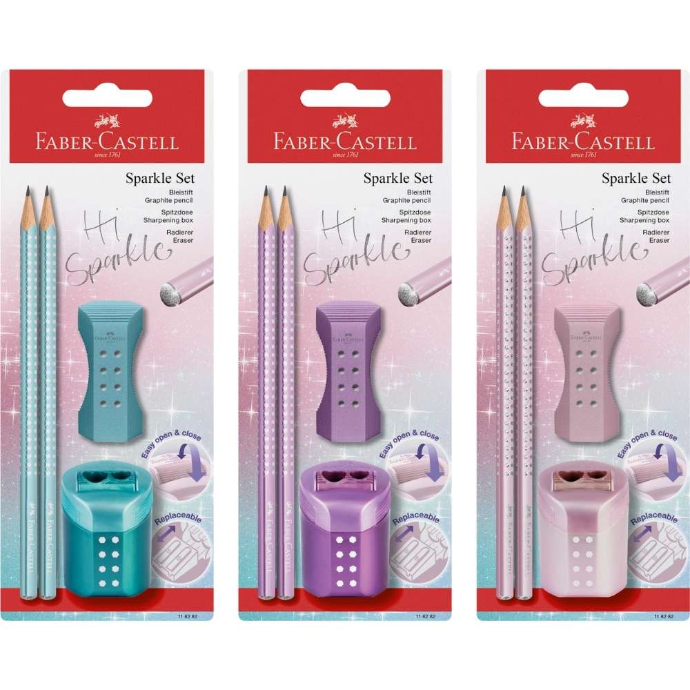 Bleistiftset Faber-Castell Sparkle, verschiedene Metallicfarben