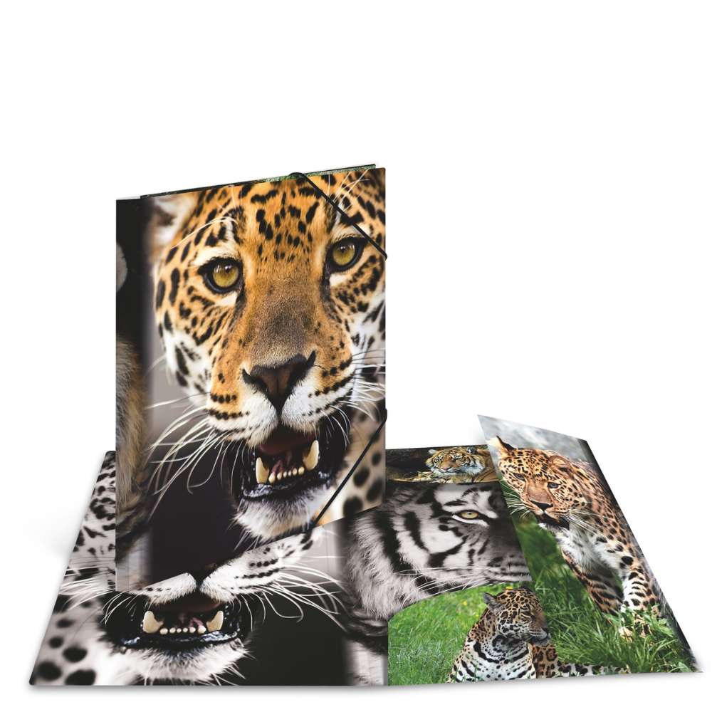 Zeichenmappe A4, Leopard (PP)