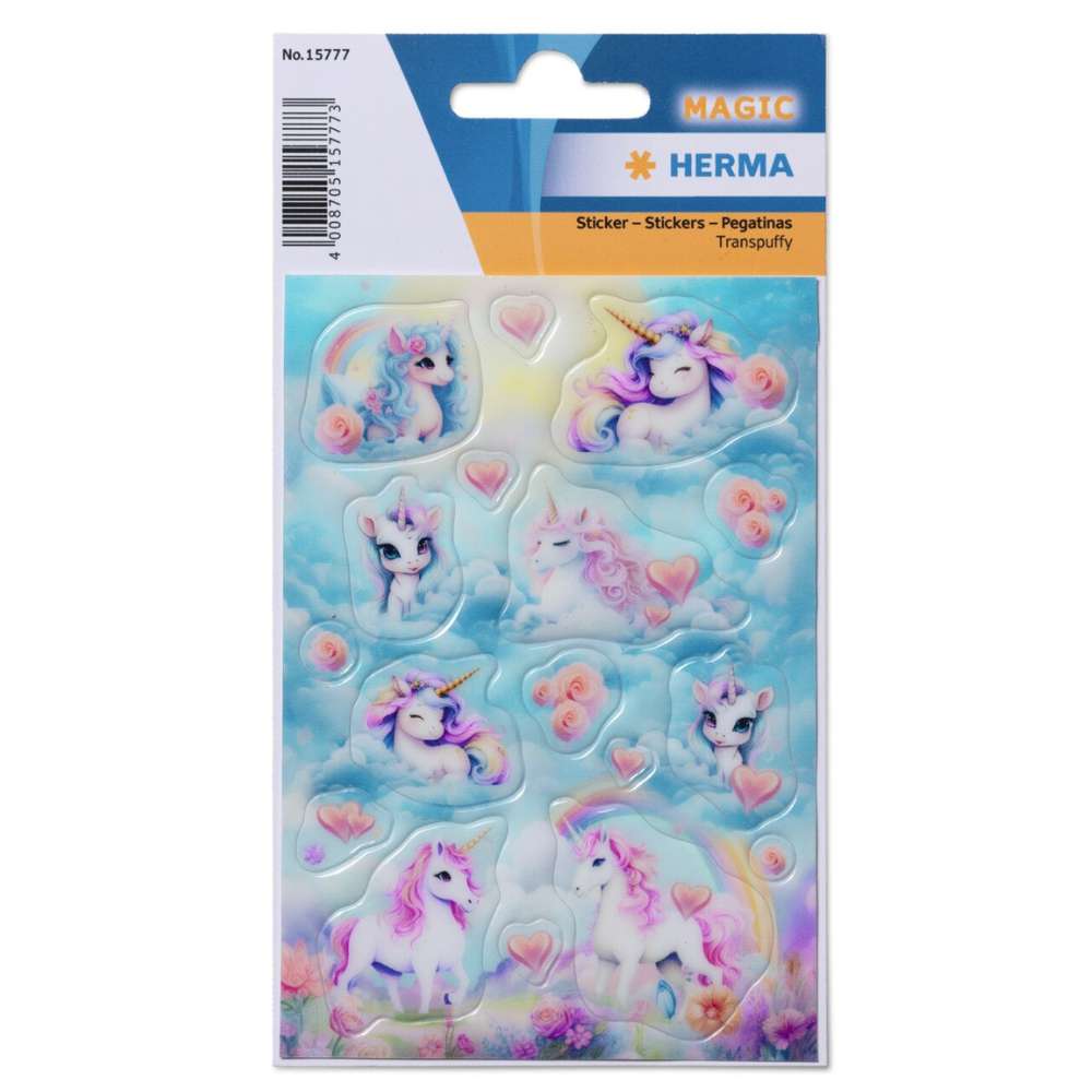 Sticker Happy Unicorn, Herma