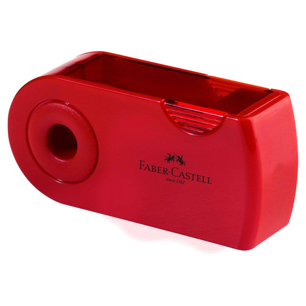 AKTION: Doppelspitzer Sleeve rot, Faber-Castell