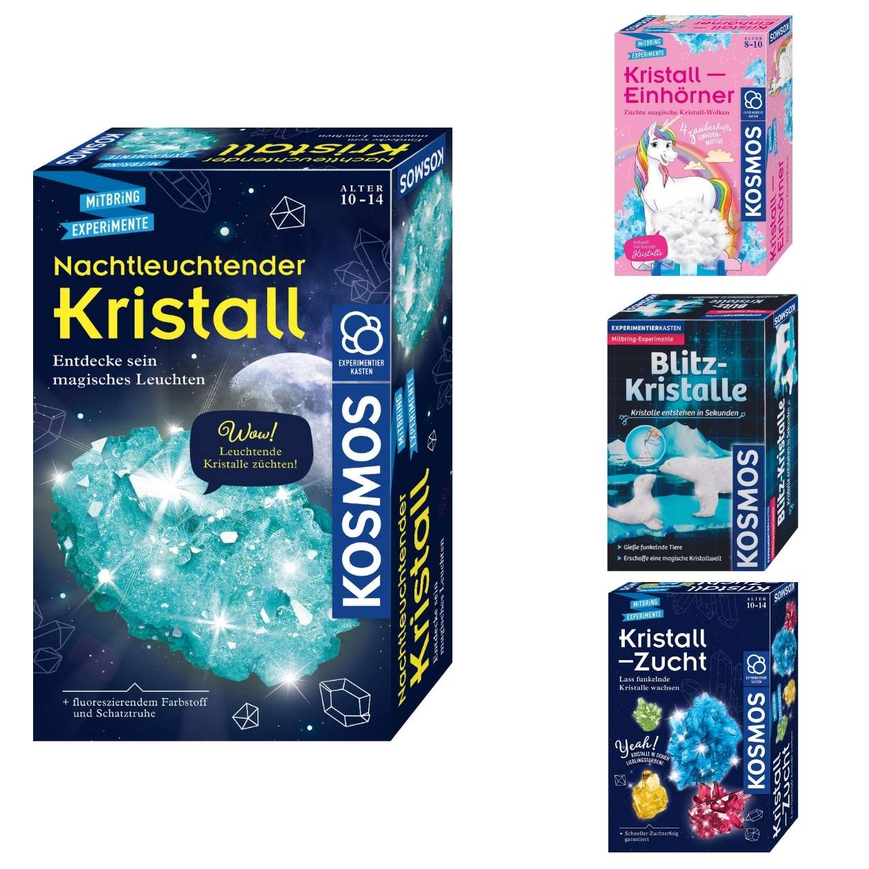 Kosmos Kristalle, verschiedene Ausführungen