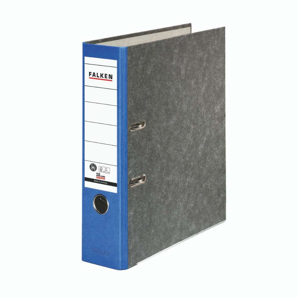 Falken Ordner Recycling, Wolkenmarmor blau