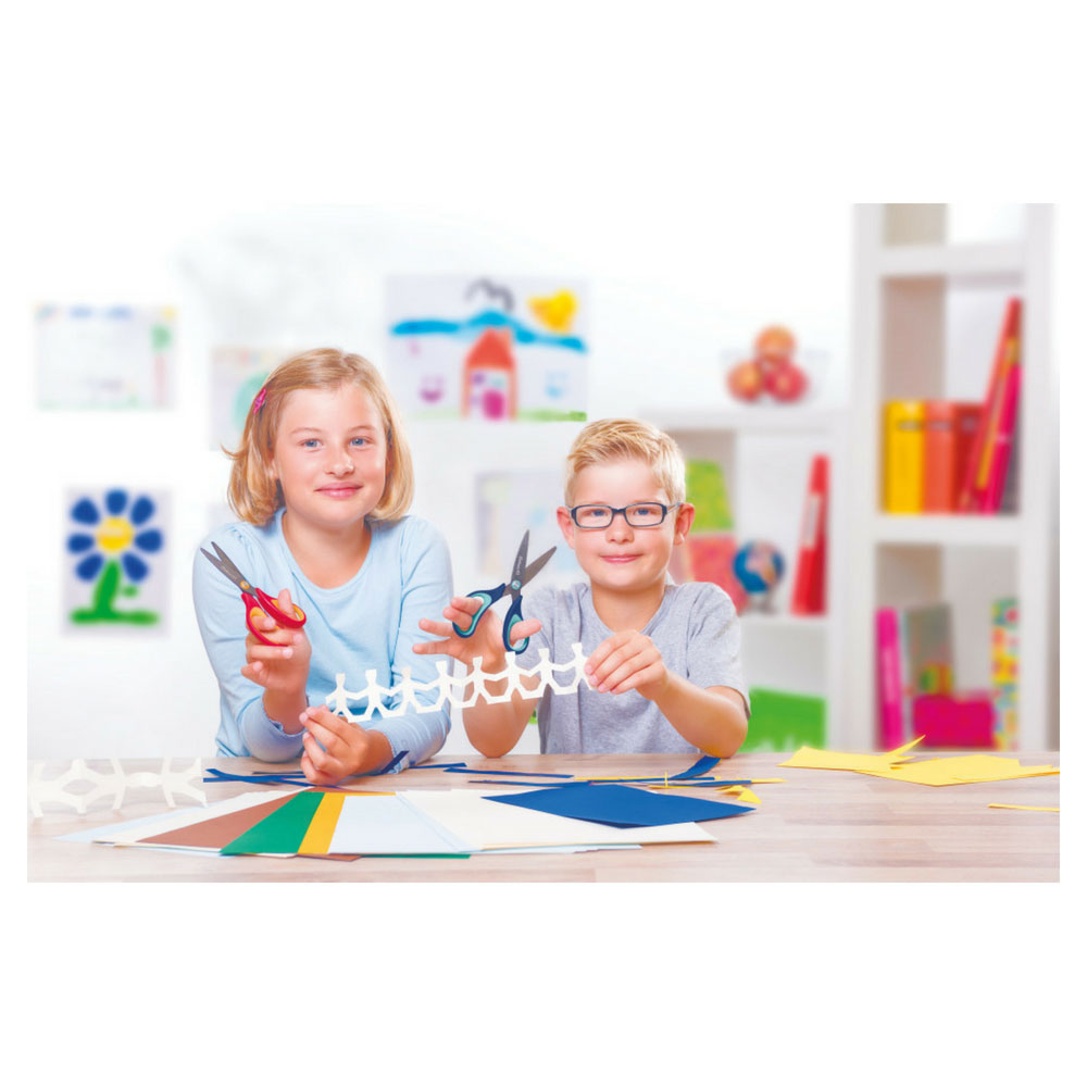 Kinderschere griffix rund, blau