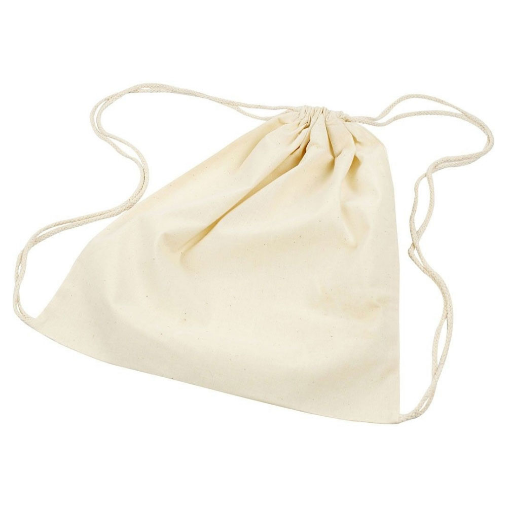 Stoffbeutel aus Baumwolle, natur