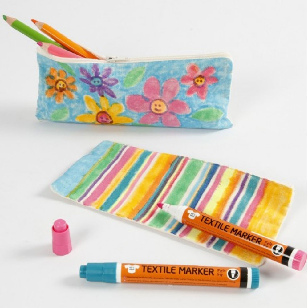 Mäppchen zum Bemalen, flach