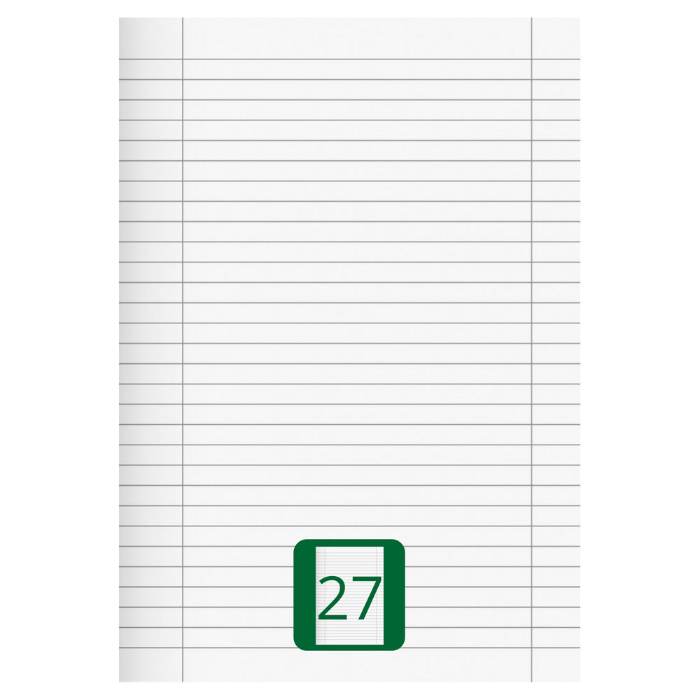A4 Heft, Lineatur 27