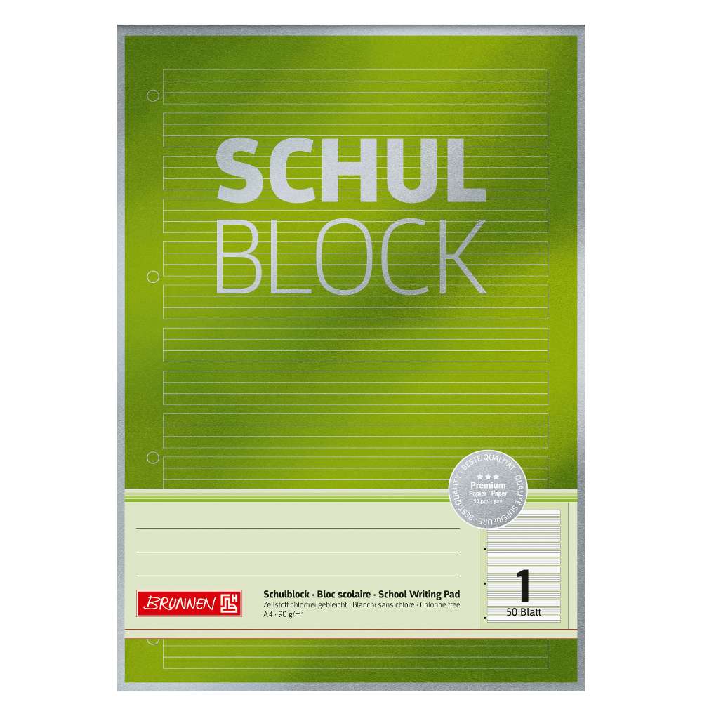 Brunnen Premium Block A4, Lineatur 1