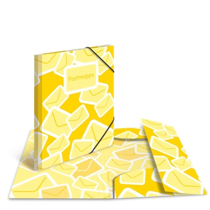 Herma Postmappe A4 aus Kunststoff, Gelb