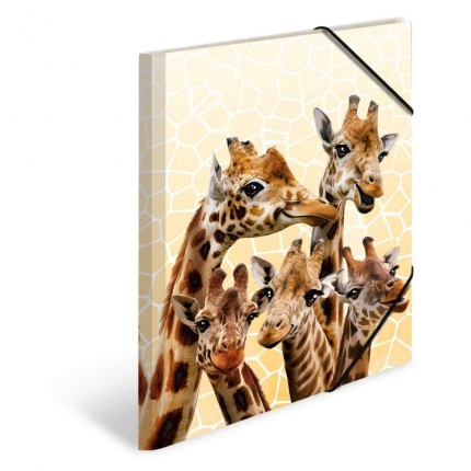 Herma Sammelmappe A3, exotische Tiere, Giraffe