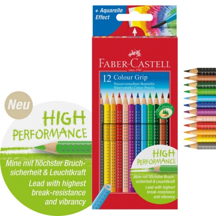 Faber-Castell Colour Grip Buntstifte, 12er Pack