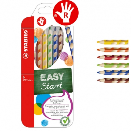 Stabilo EASYcolors für Rechtshänder, 6er Pack