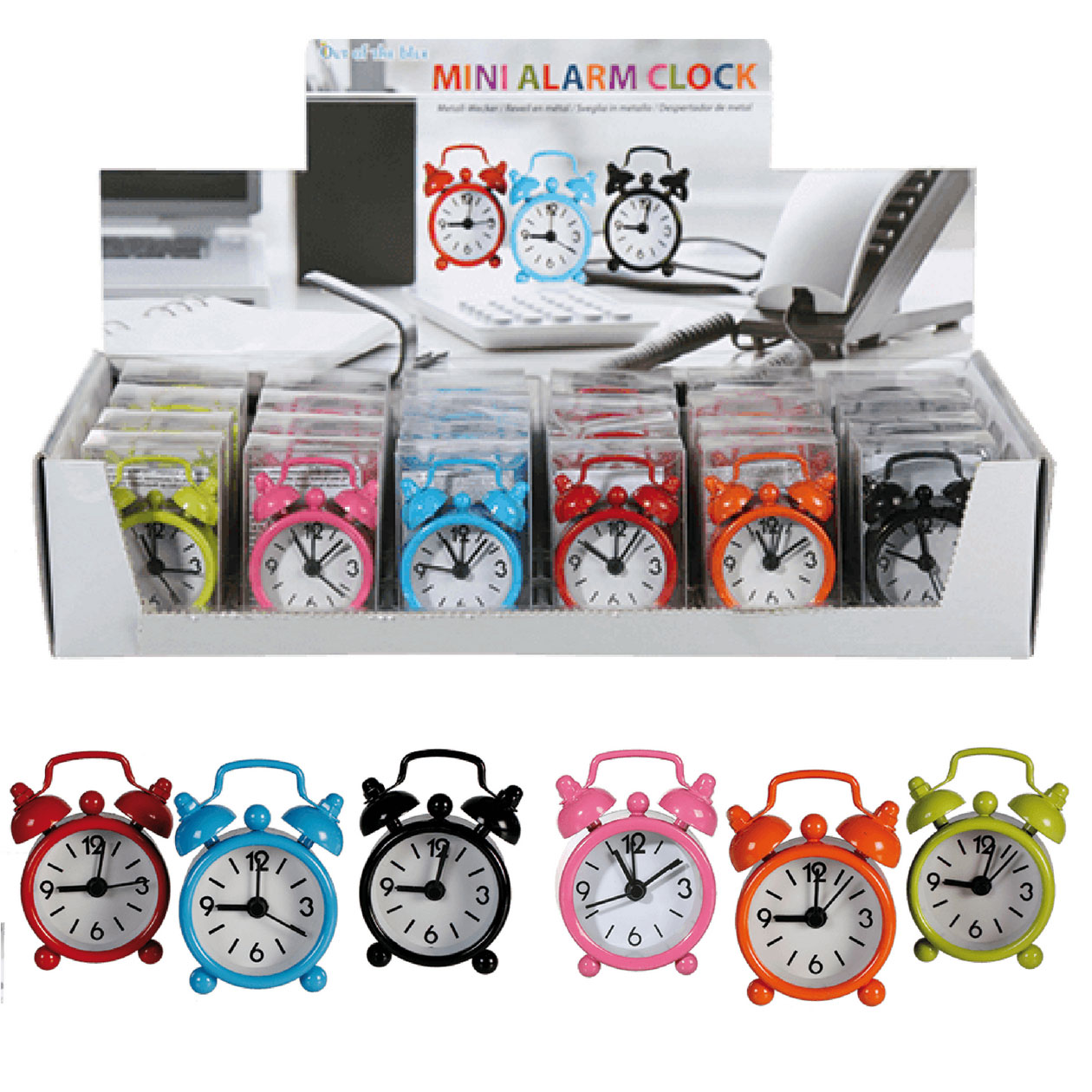 Mini Wecker Hund Silikon Reisewecker Uhr Farbe nach Wahl