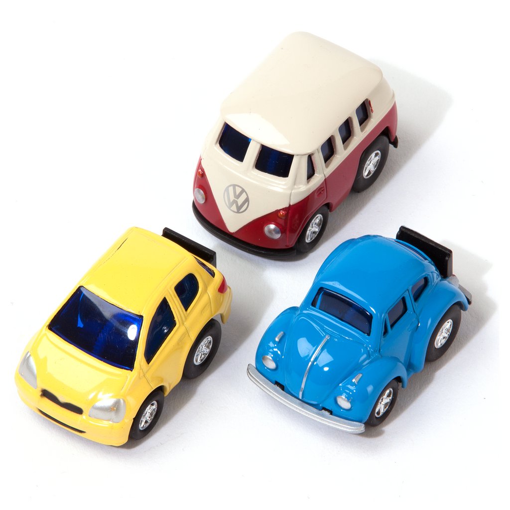 goki Autos aus Spritzguss mit Rückzugmotor in schönen knalligen Farben für Kids 