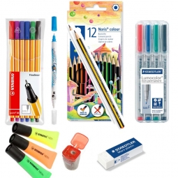 Stifte-Set ab 5. Klasse: Viele Stifte, Textmarker, Tintenlöscher etc.