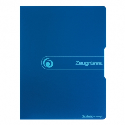 Herlitz Zeugnismappe, blau, 20 Hüllen