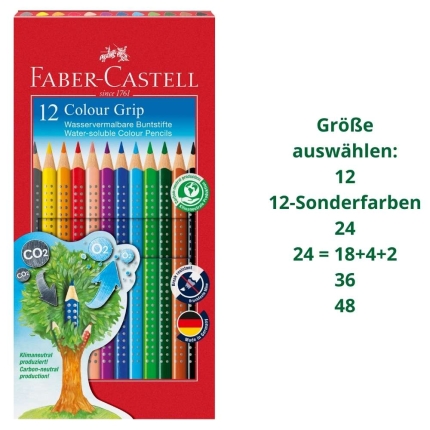 Faber-Castell Colour Grip Buntstifte, verschiedene Größen