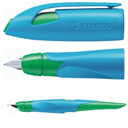 BB Stabilo EASYbirdy, Rechtshänder Feder M, blau/grün