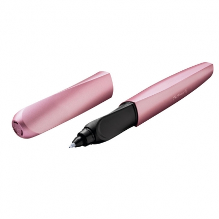Pelikan Twist Tintenroller rosa metallic/schwarz (Girly Rose)