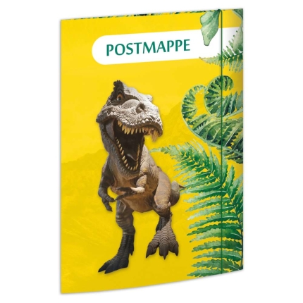 Postmappe Grundschule mit Motiv, Tyrannosaurus