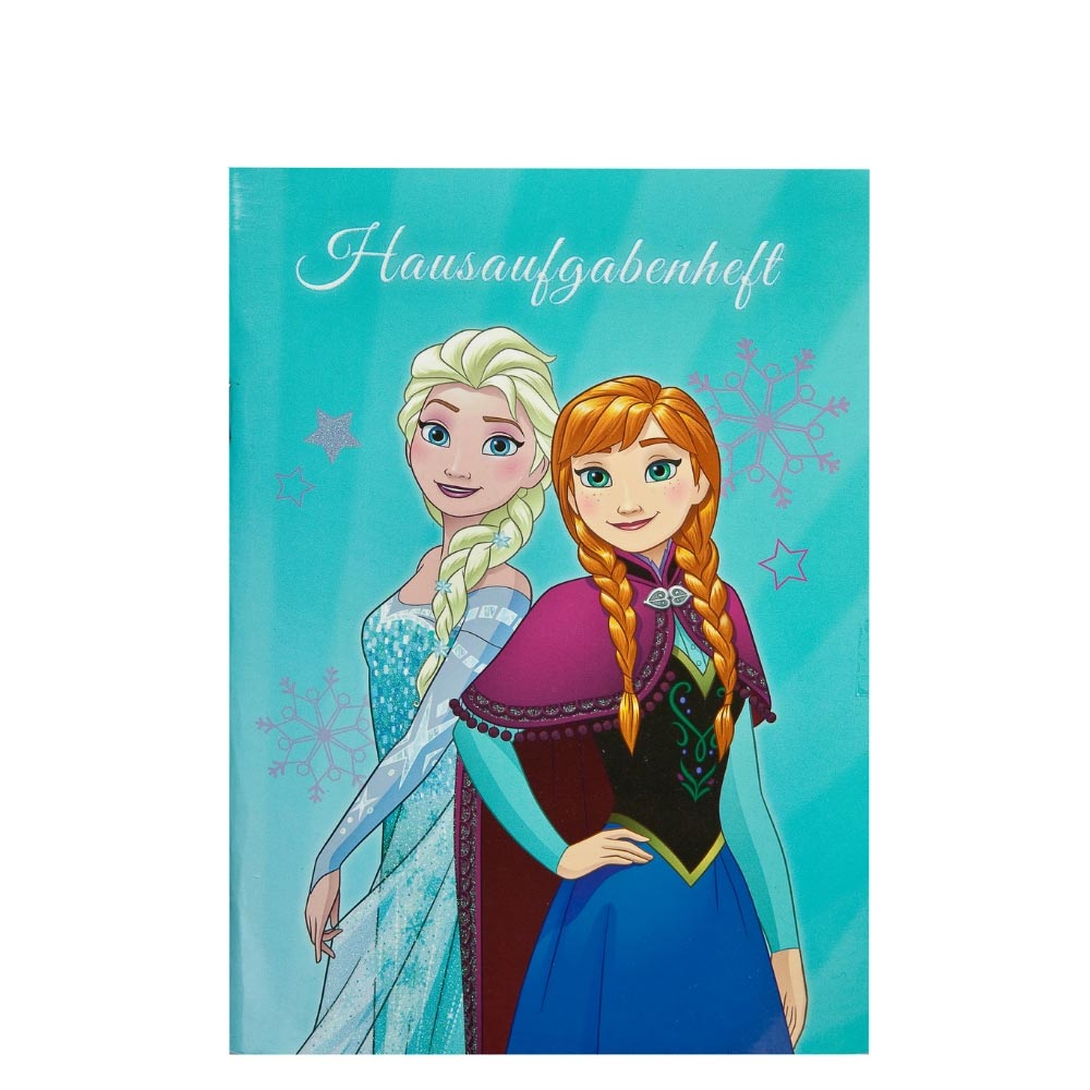 Hausaufgabenheft A5 48 Blatt Motiv Disney Frozen Die Eiskönigin Elsa und Anna 