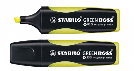 Stabilo Marker GREEN BOSS gelb, nachfüllbar