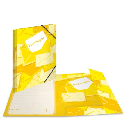 Herma Postmappe A4 aus Karton, Gelb