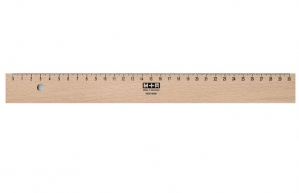 Langes Holzlineal, 30 cm
