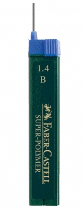 6 Faber-Castell Bleistiftminen 1,4 mm, Härte B