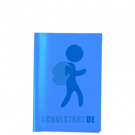 Transparenter Heftumschlag, A5 dunkelblau, Herma
