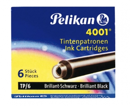 Pelikan Tintenpatronen, 6 Stück, schwarz